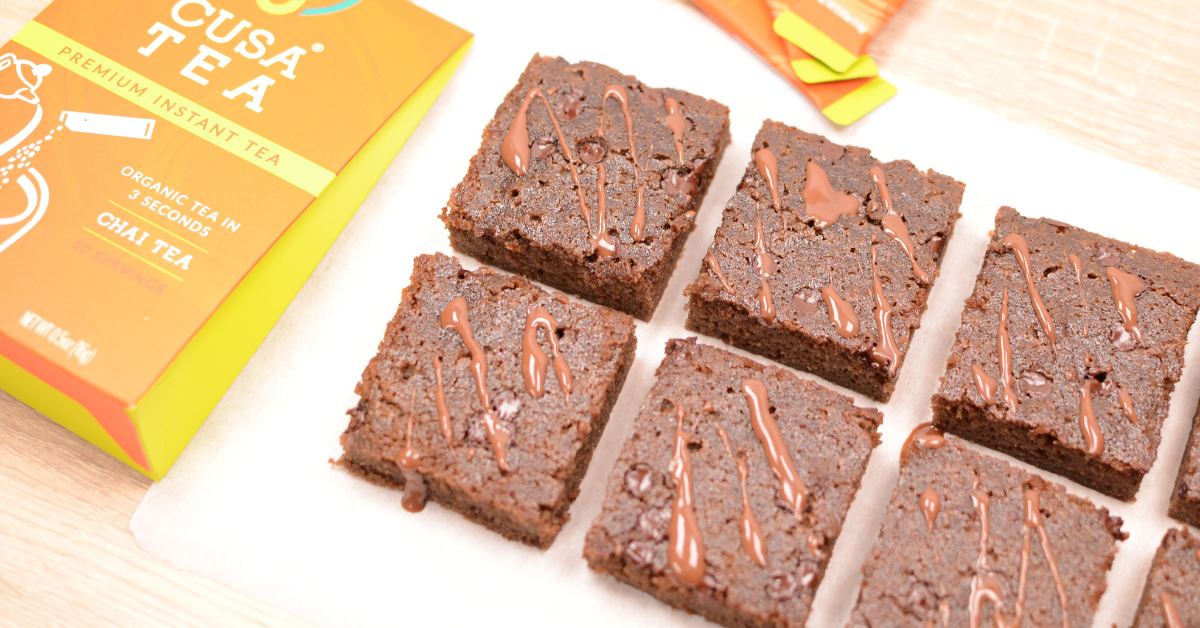 Recipe: Cusa Tea Dirty Chai Brownies