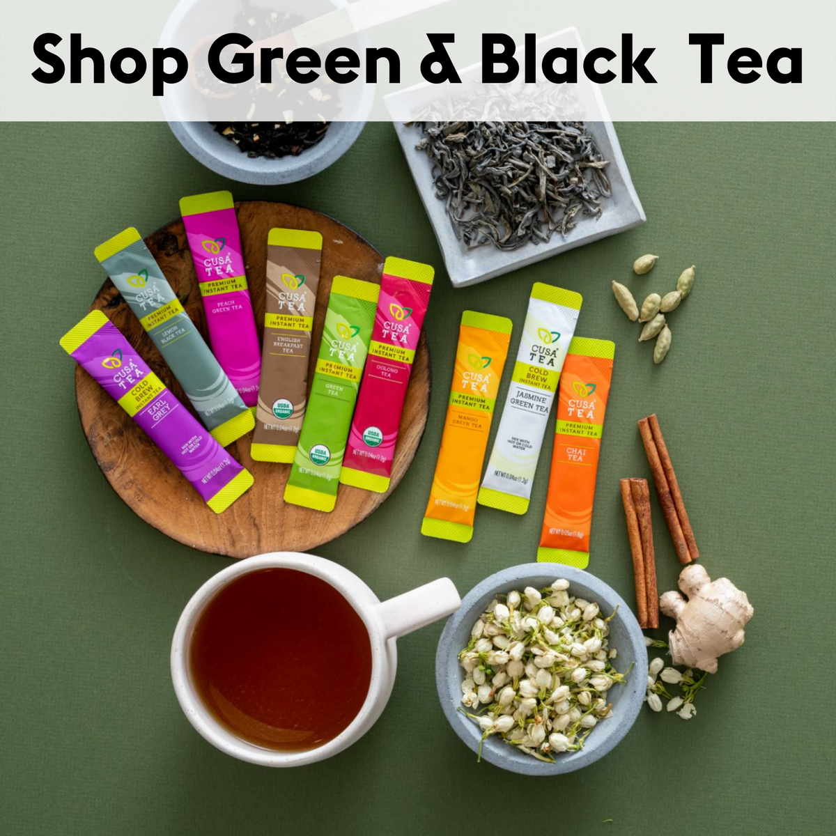Shop Green & Black Tea