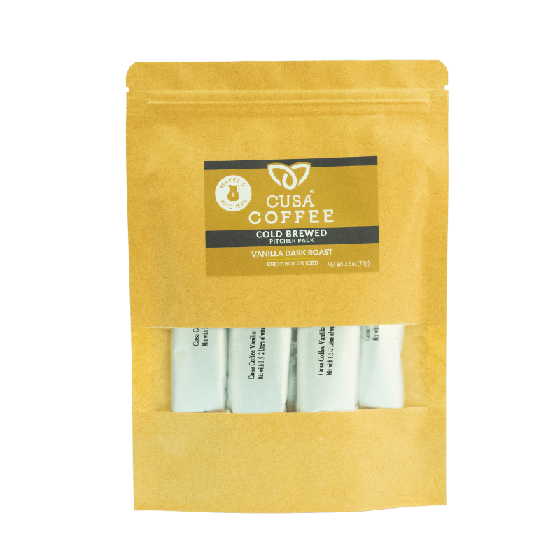 Cusa | Vanilla Dark Roast Coffee Pitcher Packs