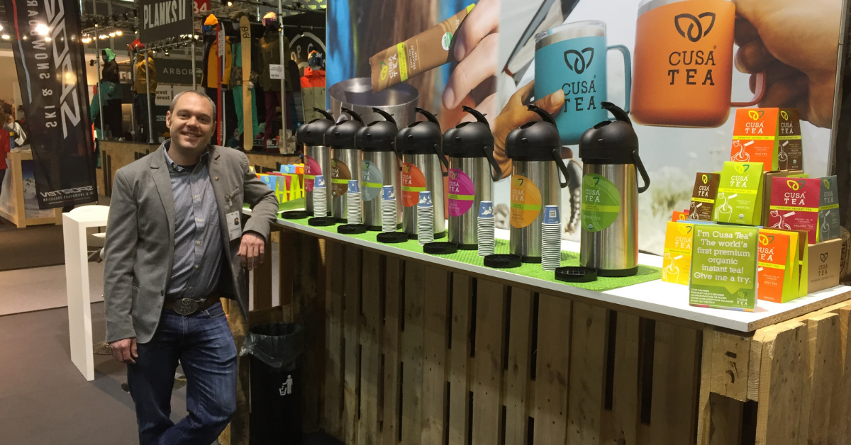 Cusa Tea attends the world’s largest outdoor retail trade show in Munich, Germany!