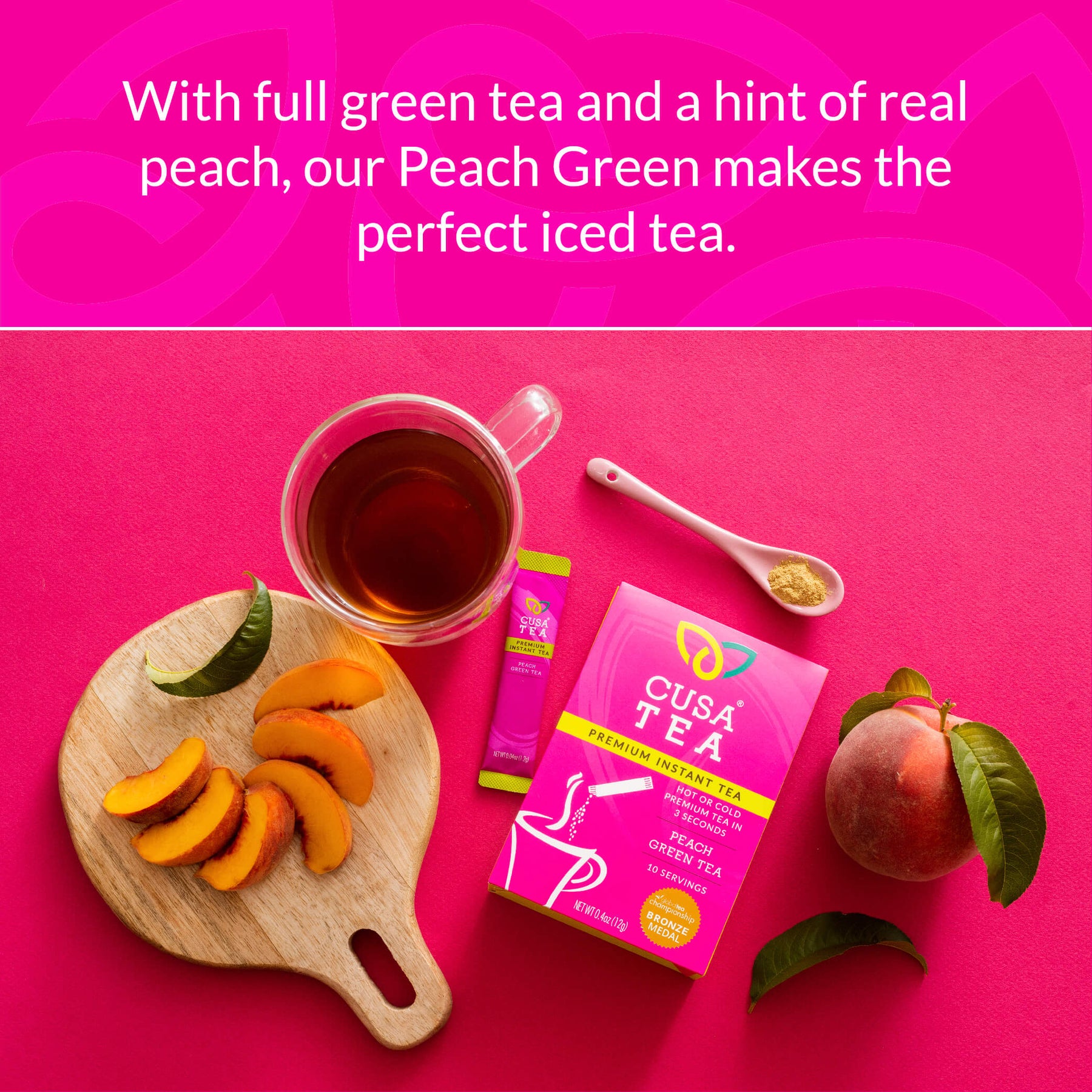 Cusa Tea - Peach Green Tea